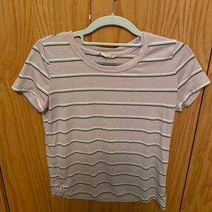 Stripped short sleeve. Size small. Pink Republic